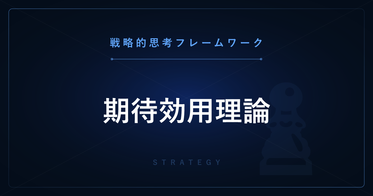 【戦略的思考】期待効用理論 ─ リスクのある選択肢を比較する基礎理論